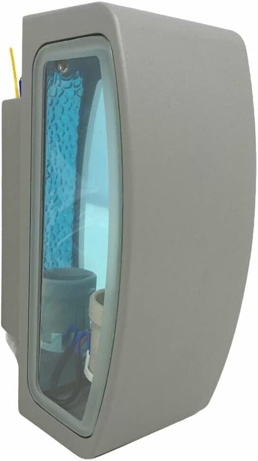 Applique lampada da muro parete in alluminio e vetro per esterno casa locali terrazza IP65 con attacco per lampadine E27 [lampadina esclusa] ES29