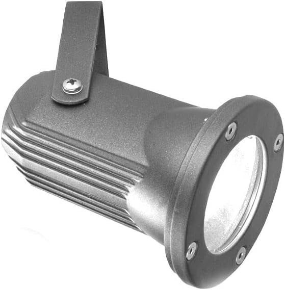 Faretto da Giardino con Picchetto GU10 IP65 60W, Lampada da Terra per Esterni in Alluminio, Orientabile, per Giardino, Vialetto, Terrazza – Nero/Grigio/Bianco ES12