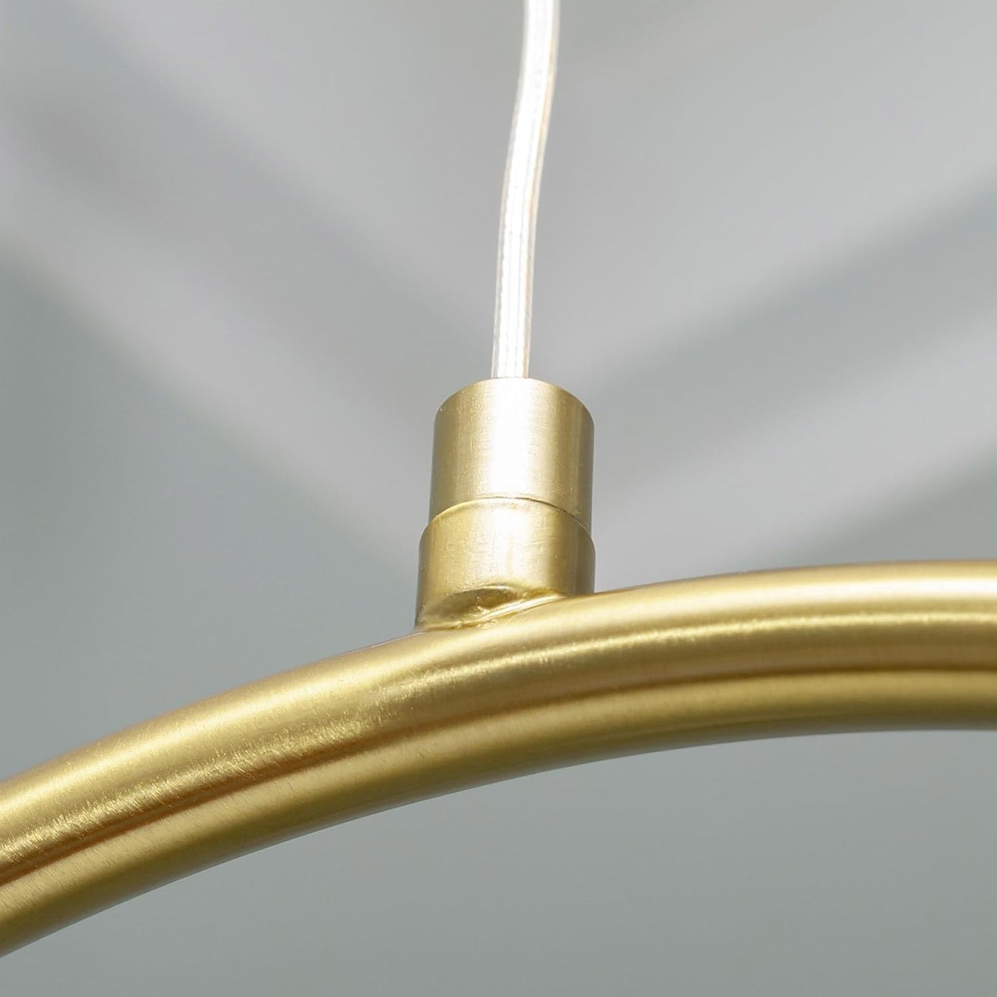 Lampadario bronzo sospensione LED cerchio pendente G9 paralume globo vetro luce tavolo cucina soggiorno ristorante A97