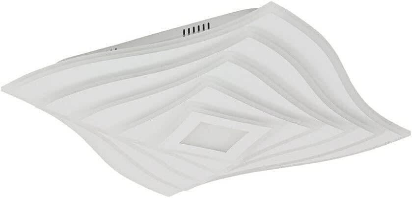 TEKHOME Plafoniera a led da interno moderna a soffitto forma quadrata 3D lampada adatta per camera da letto salone soggiorno solotto cucina locali commerciali 75W (Quadrata 3d - 3 Colori) C68-3C
