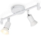 Plafoniera a Soffitto con Faretti Orientabili GU10 in Metallo, Lampada da Interno Moderna per Soggiorno Cucina Corridoio, Attacco GU10 – PN-17B