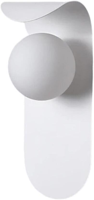 TEKHOME Applique da muro G9 design moderno bianco e bronzo, lampada da parete decorativa interna 1xG9 max 10W, metallo e vetro AQ46