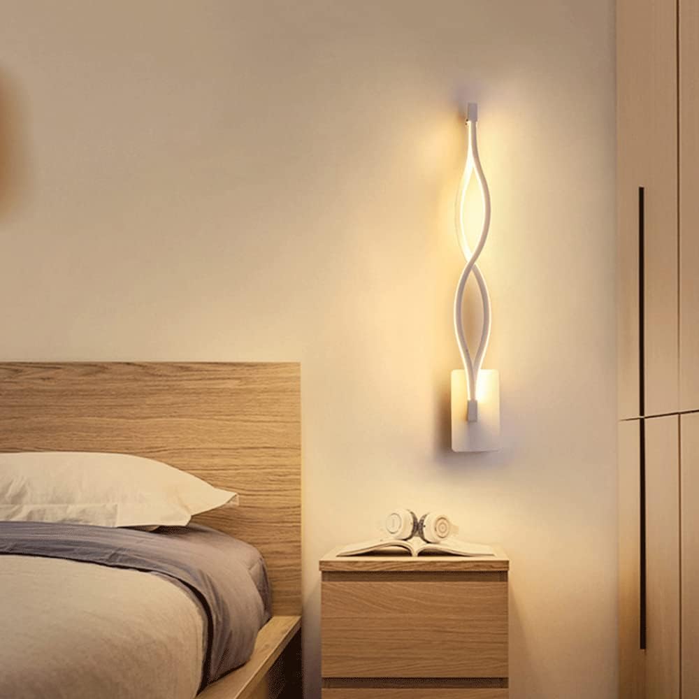 TEKHOME Applique da Parete LED a 3 Luci con Regolazione Colore CCT 3000K-6500K, Design Moderno, 9W 720LM, IP20, Bianco, per Interni, con Interruttore a 3 Temperature Colore E16