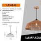 Lampadario a Sospensione in Stile Boho 40/50cm, Paralume in Rattan/Filo di Corda, Attacco E27, Altezza Regolabile, Illuminazione per Cucina Soggiorno Sala da Pranzo – Naturale LP-48
