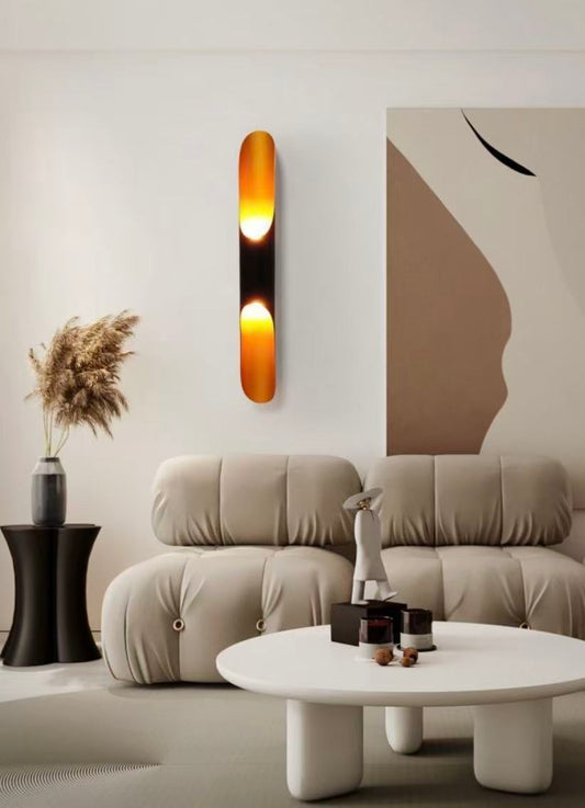 TEKHOME Applique da Muro G9 Moderna 1XG9 Nero e Oro | Lampada da Parete in Alluminio e Ceramica | Illuminazione Interna per Soggiorno, Camera da Letto, Corridoio AQ44-N