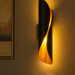 TEKHOME Applique da Parete Moderna 2×G9, Lampada da Muro Design Nero e Dorato, Senza Lampadina Inclusa, in Alluminio e Ceramica, per Camera da Letto, Soggiorno e Corridoio E31-N