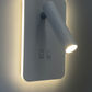 TEKHOME Applique da Parete LED 6W con Interruttore, Lampada da Comodino Orientabile, Luce 3000K-6500K Design Moderno in Alluminio, per Camera da Letto e SoggiornoE20