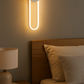 TEKHOME Applique da Parete LED Moderna 14W, Lampada da Parete Bianca Design Decorativo, Luce Calda 3000K 1120LM, per Camera da Letto, Soggiorno e Corridoio E23