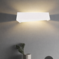TEKHONE Applique da Parete in Gesso Moderna Bianco – Lampada da Muro 2xG9, Verniciabile, Illuminazione Indiretta per Soggiorno e Camera – GS-E76
