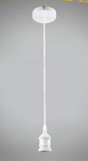 Porta Lampadina E27 a Sospensione 1.2M in Metallo – Vintage Industriale, Attacco E27 Max 60W, Cavo 1.2 Metri, Portalampada per Cucina, Bar, Sala, Soffitto E27SERIE