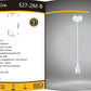 Porta Lampadina E27 a Sospensione 1.2M in Metallo – Vintage Industriale, Attacco E27 Max 60W, Cavo 1.2 Metri, Portalampada per Cucina, Bar, Sala, Soffitto E27SERIE