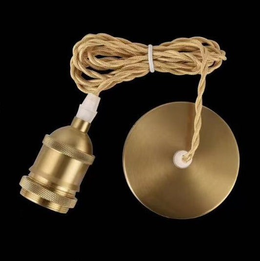 Porta Lampadina E27 a Sospensione 1.2M in Metallo – Vintage Industriale, Attacco E27 Max 60W, Cavo 1.2 Metri, Portalampada per Cucina, Bar, Sala, Soffitto E27SERIE