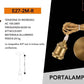 Porta Lampadina E27 a Sospensione 1.2M in Metallo – Vintage Industriale, Attacco E27 Max 60W, Cavo 1.2 Metri, Portalampada per Cucina, Bar, Sala, Soffitto E27SERIE