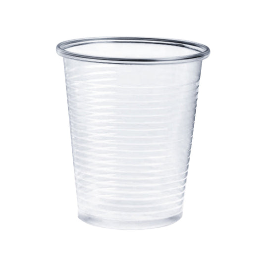 BICCHIERI PLASTICA TRASPARENTI PER ACQUA MONOUSO 200ml  100pz