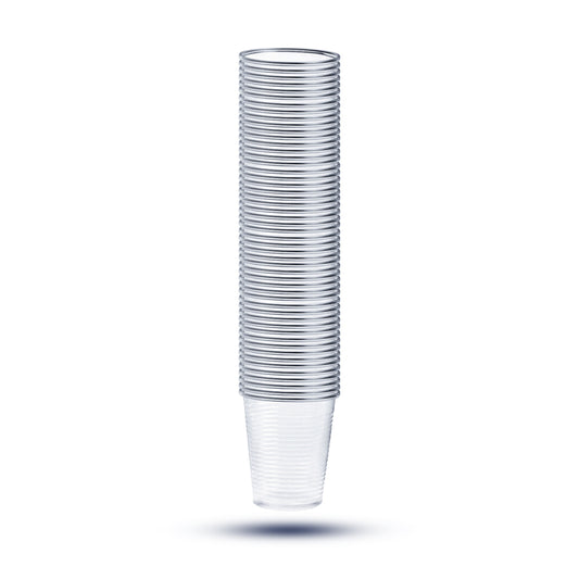 BICCHIERI PLASTICA TRASPARENTI PER ACQUA MONOUSO 180ml  500pz