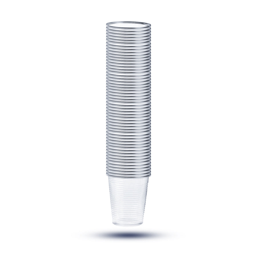BICCHIERI PLASTICA TRASPARENTI PER ACQUA MONOUSO 200ml  500pz