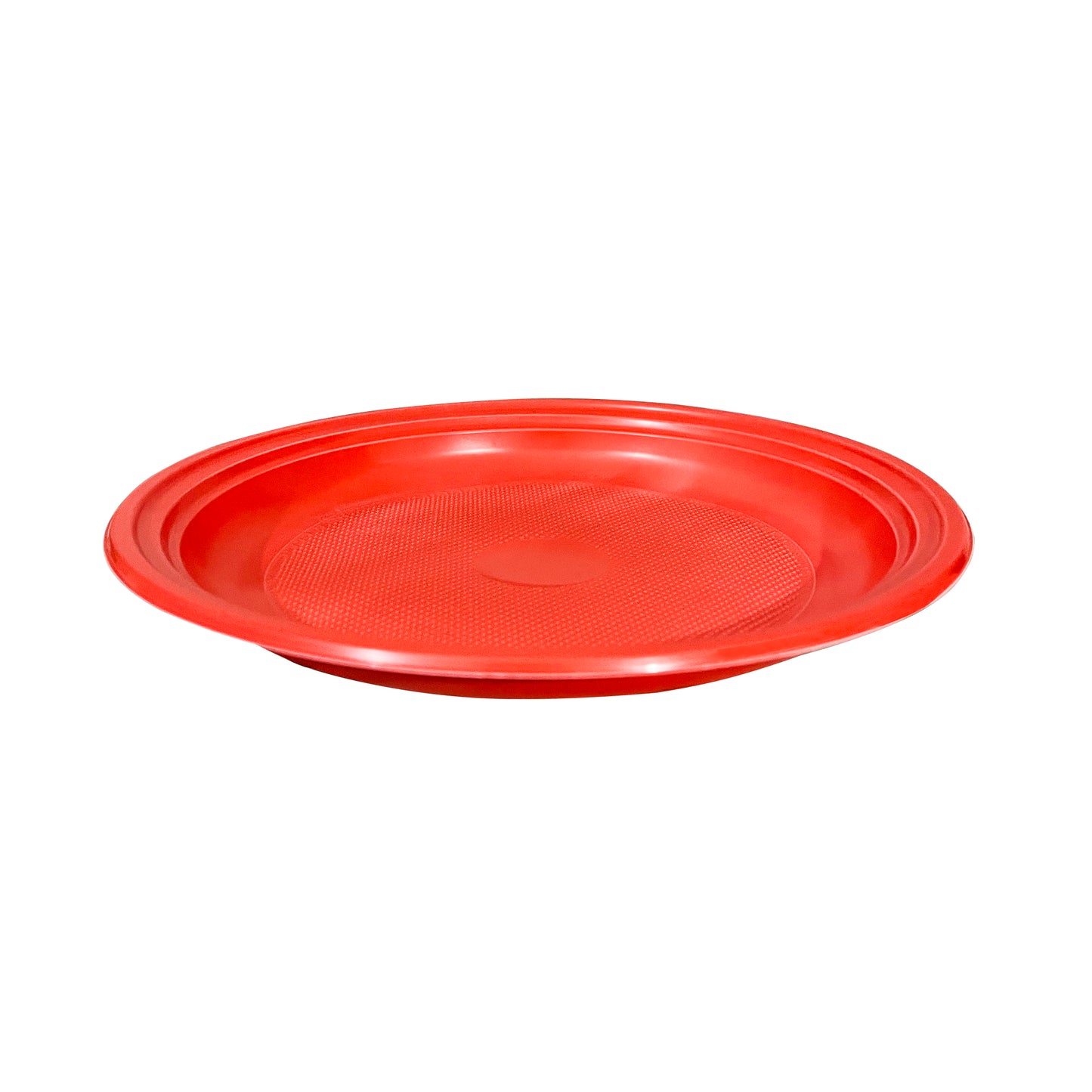 TEKHOME Piatti Piani Rossi per Natale, Feste, Capodanno, Laurea di Plastica Riutilizzabile Rigida, Lavabili in Lavastoviglie confezioni 100/200/500