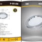 TEKHOME 3PZ Lampadina da Soffitto LED 3W Ø70mm, 240LM, CRI≥80, Alluminio+PC, IP20, Foro Ø55mm, Angolo 120°, — Bianco o Argento, 3000K/4000K/6500K P60