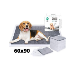 Tappetini Igienici Assorbenti Monouso Antiodore al Carbone Attivo 60x90  IN OMAGGIO 1 confezione salviettine per animali e 1 penna personalizzata