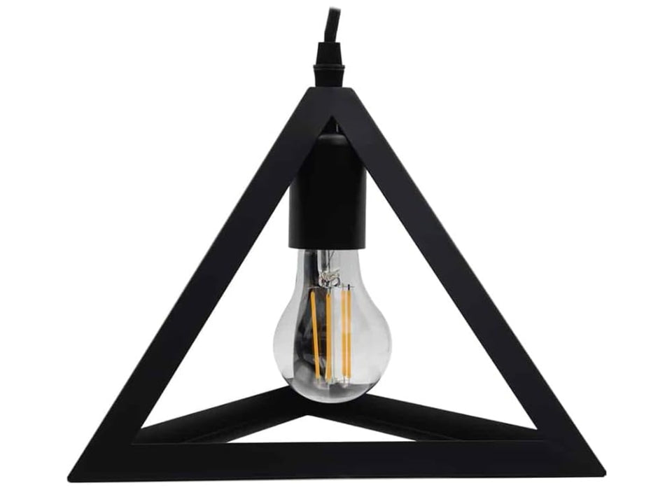 Lampadario moderno a triangolo senza lampadina E 27, in ferro stile moderno  A35
