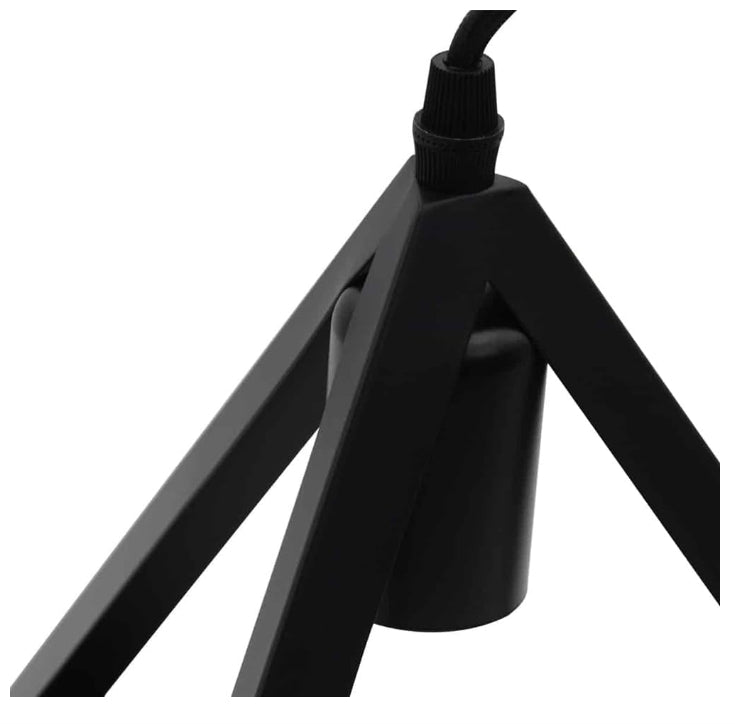 Lampadario moderno a triangolo senza lampadina E 27, in ferro stile moderno  A35