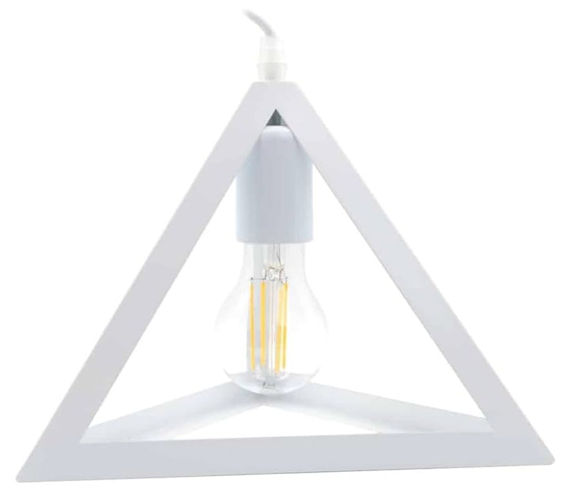 Lampadario moderno a triangolo senza lampadina E 27, in ferro stile moderno  A35