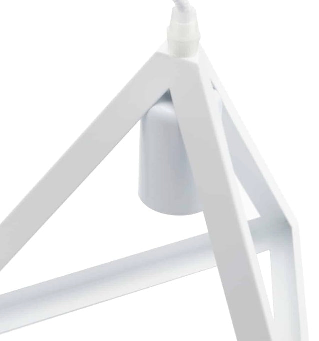 Lampadario moderno a triangolo senza lampadina E 27, in ferro stile moderno  A35