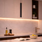 Lampada a Sospensione LED 3W Nera Moderna, Tubo Cilindrico Minimalista con CCT Switch 3000K 4000K 6500K, Luce Focale per Isola Cucina Bar Tavolo – A11-N3C