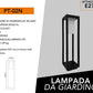 Lampione da Giardino E27 IP65, Lampada da Esterno Moderna in Alluminio, Paletto Luce per Viale Cortile Terrazzo, Nero/Bianco – PT-02