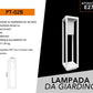 Lampione da Giardino E27 IP65, Lampada da Esterno Moderna in Alluminio, Paletto Luce per Viale Cortile Terrazzo, Nero/Bianco – PT-02