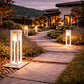 Lampione da Giardino E27 IP65, Lampada da Esterno Moderna in Alluminio, Paletto Luce per Viale Cortile Terrazzo, Nero/Bianco – PT-02