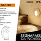 Segnapassi LED da Incasso 1.5W, Luce 3000K/4000K/6500K, IP54 Impermeabile, Faretto Segnapasso per Scale, Corridoio e Parete, Ø48mm Foro 42mm, 145LM, Alluminio SG-11