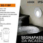 Segnapassi LED da Incasso 1.5W, Luce 3000K/4000K/6500K, IP54 Impermeabile, Faretto Segnapasso per Scale, Corridoio e Parete, Ø48mm Foro 42mm, 145LM, Alluminio SG-11