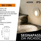 Segnapassi LED da Incasso 1.5W, Luce 3000K/4000K/6500K, IP54 Impermeabile, Faretto Segnapasso per Scale, Corridoio e Parete, Ø48mm Foro 42mm, 145LM, Alluminio SG-11