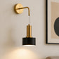 Applique da Parete Moderna E27, Lampada da Muro Design per Camera da Letto e Comodino, Stile Elegante Nero e Oro, Luce Decorativa per Soggiorno e Corridoio, Lampadina Non Inclusa AQ37