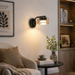 Applique da Parete Moderna GX53, Lampada da Muro per Camera da Letto e Comodino, Luce Inclusa 3 Colori 3000K/4000K/6500K, Design con Vetro e Metallo, Illuminazione Elegante per Interni -AQ01