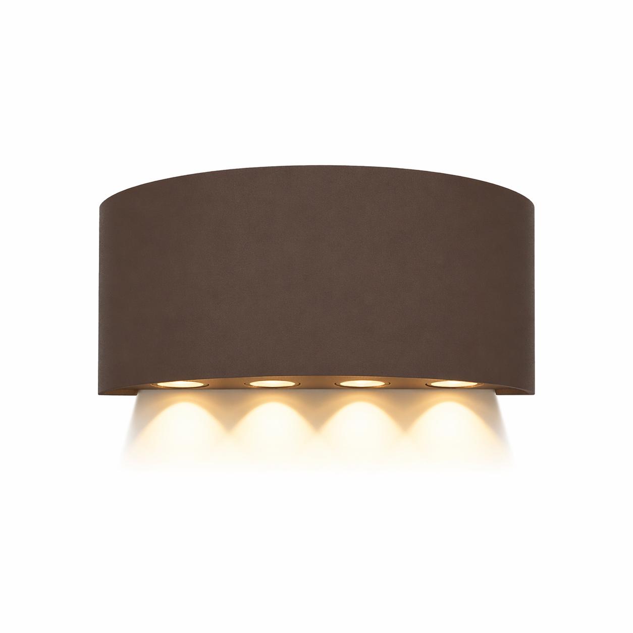 Applique da Esterno LED IP65 16W, Lampada da Parete Moderna con Effetto Luce Multipla, CCT Regolabile 3000K/4000K/6500K, 1300LM, Design in Alluminio per Giardino e Facciata ES68-C3C