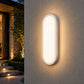 Plafoniera LED da Esterno IP65 18W, Lampada da Parete o Soffitto, Luce Regolabile 3000K/4000K/6500K, 1900LM, Design Ovale per Garage, Balcone e Ingresso, Impermeabile ES51-3C
