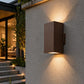 Applique da Esterno GU10 IP65 Up Down, Lampada da Parete Moderna Doppia Emissione per Giardino Terrazzo Facciata, Impermeabile in Alluminio, Luce su e giù, Lampadina Non Inclusa ES55-C