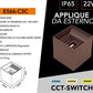 Applique LED da Esterno 22W IP65, Luce Regolabile Up Down con Angolo Variabile, 3 Colori 3000K 4000K 6500K, Lampada da Parete Moderna in Alluminio per Giardino Terrazzo ES66-C3C