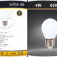 5PEZZI Lampadina LED E27 G45 4W, Mini Globo Opaco, 300LM, Luce Calda 2700K / Naturale 4000K / Fredda 6500K, Non Dimmerabile, 220V, per Lampadari e Abat Jour, G45A Series