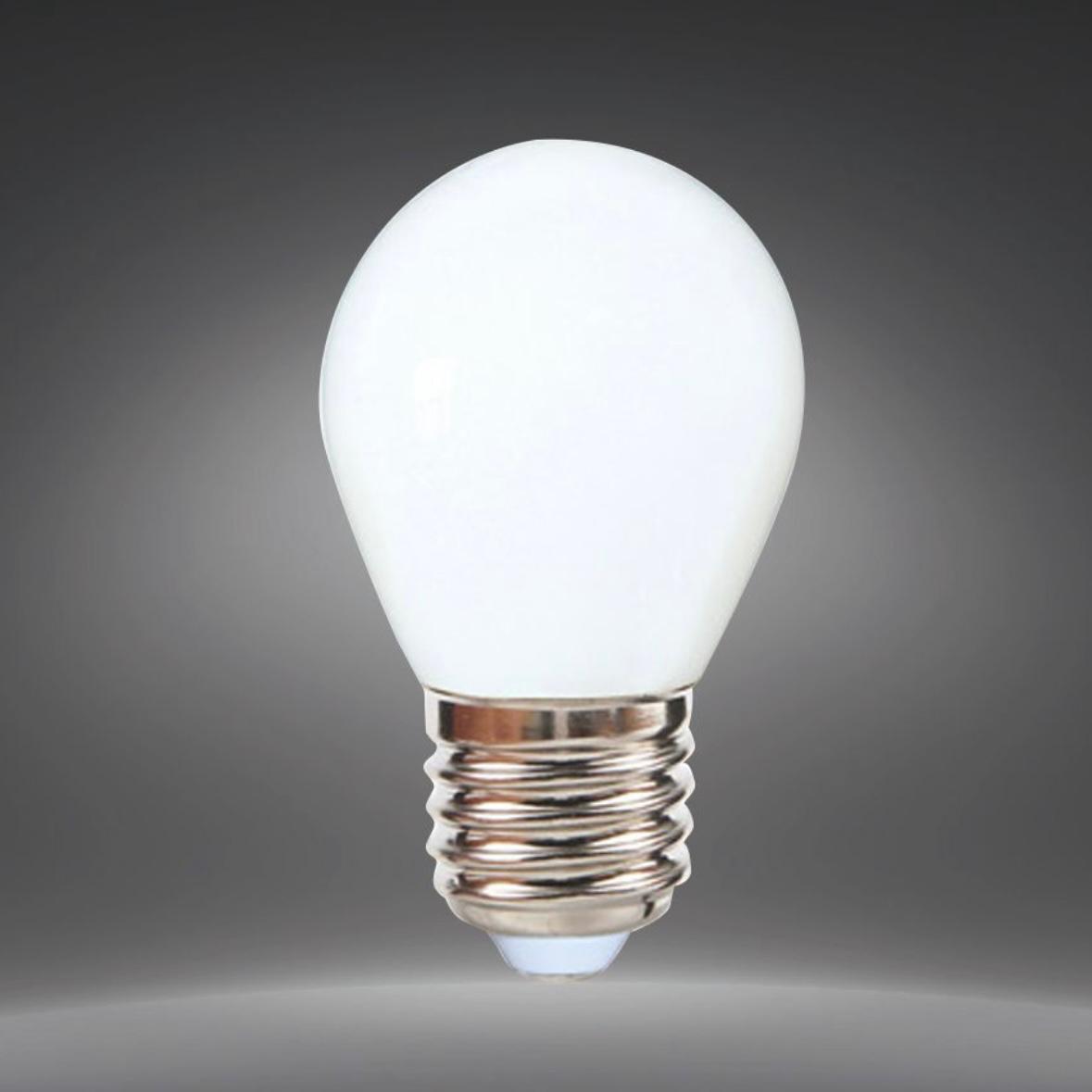 5PEZZI Lampadina LED E27 G45 4W, Mini Globo Opaco, 300LM, Luce Calda 2700K / Naturale 4000K / Fredda 6500K, Non Dimmerabile, 220V, per Lampadari e Abat Jour, G45A Series