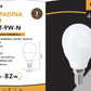 Lampadine LED E14 G45 9W 6 Pezzi, 820LM, Luce Calda 3000K / Naturale 4000K / Fredda 6500K, Mini Globo Opaco, Basso Consumo Energetico, Serie G45T-9W