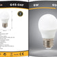 Lampadine LED E27 G45 6W 6 Pezzi, Mini Globo Opaco, Luce Calda 3000K / Naturale 4000K / Fredda 6500K, 540LM, Basso Consumo, Serie G45-04