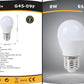 Lampadine LED E27 G45 8W 6 Pezzi, 700LM, Luce Calda 3000K / Naturale 4000K / Fredda 6500K, Mini Globo Opaco, Basso Consumo Energetico, Non Dimmerabili, Serie G45-09