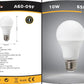 Lampadine LED E27 A60 10W 6 Pezzi, 900LM, Luce Calda 3000K / Naturale 4000K / Fredda 6500K, Lampadina Globo Opaca, Basso Consumo, Non Dimmerabili, Serie A60-09