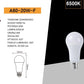 Lampadine LED E27 A60 20W 6 Pezzi, 2050LM, Luce Calda 3000K / Naturale 4000K / Fredda 6500K, Lampadina LED Alta Potenza, Basso Consumo, Non Dimmerabile, Serie A60-20W