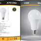 Lampadine LED E27 A70 15W 6 Pezzi, 1500LM, Luce Calda 3000K / Naturale 4000K / Fredda 6500K, Lampadina LED Grande Formato, Basso Consumo, Non Dimmerabile, Serie A70-09