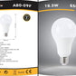 Lampadine LED E27 A80 16.5W 6 Pezzi, 1650LM, Luce Calda 3000K / Naturale 4000K / Fredda 6500K, Lampadina LED Grande Formato, Basso Consumo, Non Dimmerabile, Serie A80-09