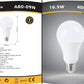 Lampadine LED E27 A80 16.5W 6 Pezzi, 1650LM, Luce Calda 3000K / Naturale 4000K / Fredda 6500K, Lampadina LED Grande Formato, Basso Consumo, Non Dimmerabile, Serie A80-09